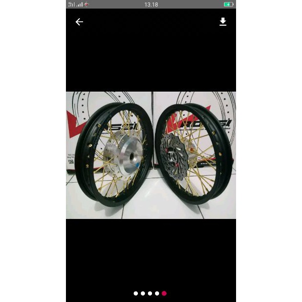 TOPPP sepaket velg mio mio soul fino fino fi mio j xeon gt125 velg rossi 140x160 ring 14 tromol