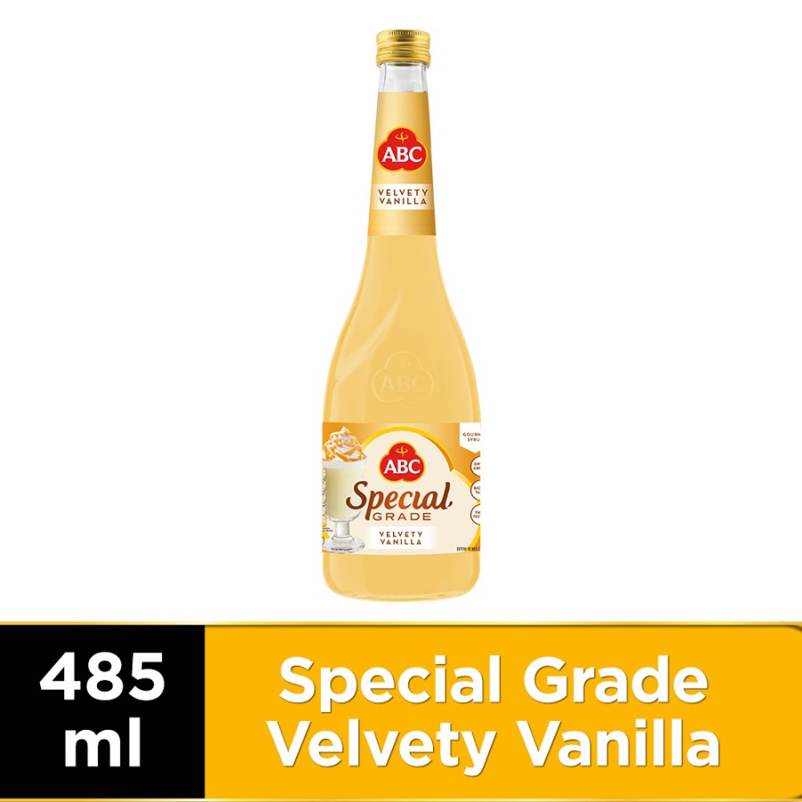 SIRUP VANILLA VELVETY ABC SPECIAL GRADE 485ML GOURMET SYRUP