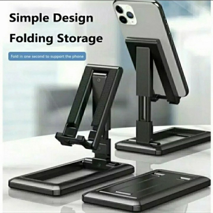 Folding Phone Holder HP Meja Desktop Stand Dudukan Universal HD-28