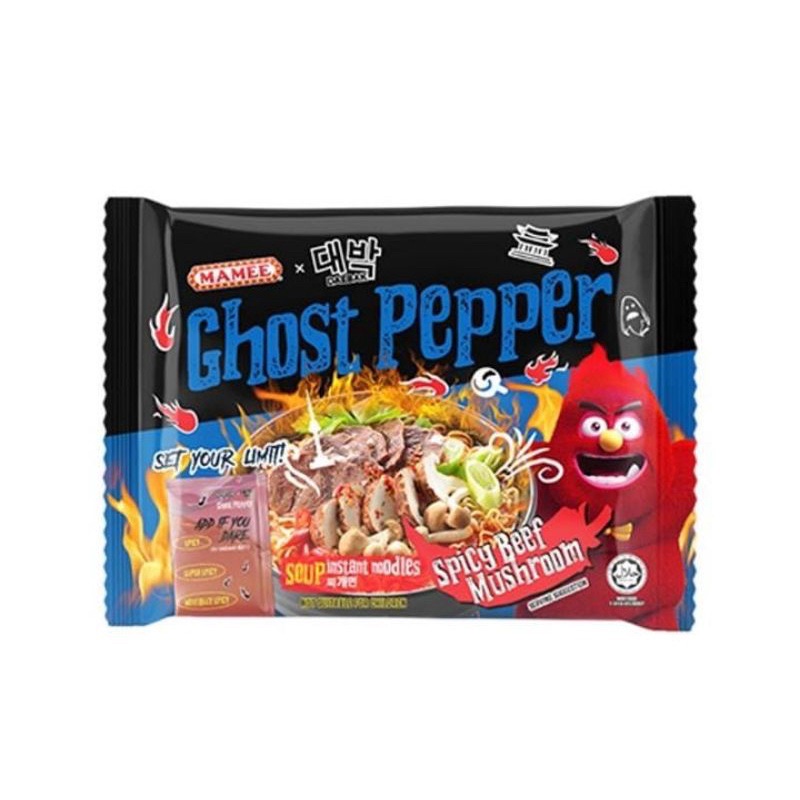 

Mamee Monster X Daebak Ghost Pepper Spicy Beef Mushroom