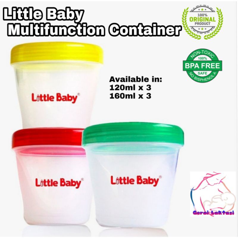 Little Baby Multifunction Container 3 x 120ml