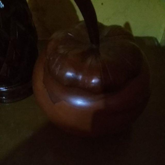 Toples Kayu Jati Model Buah Manggis