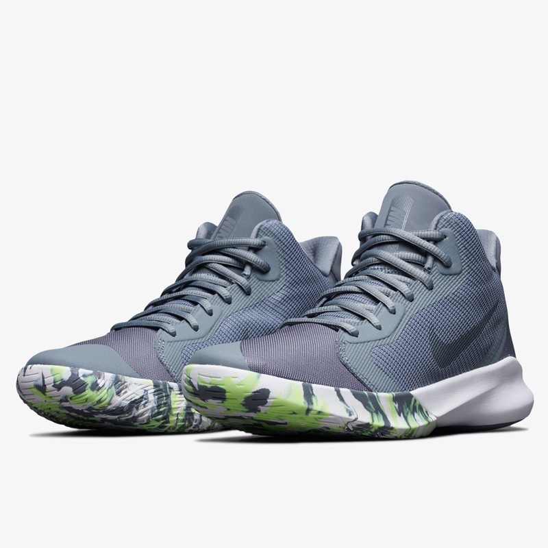 Sepatu Basket Nike Precision III (Grey White Green)