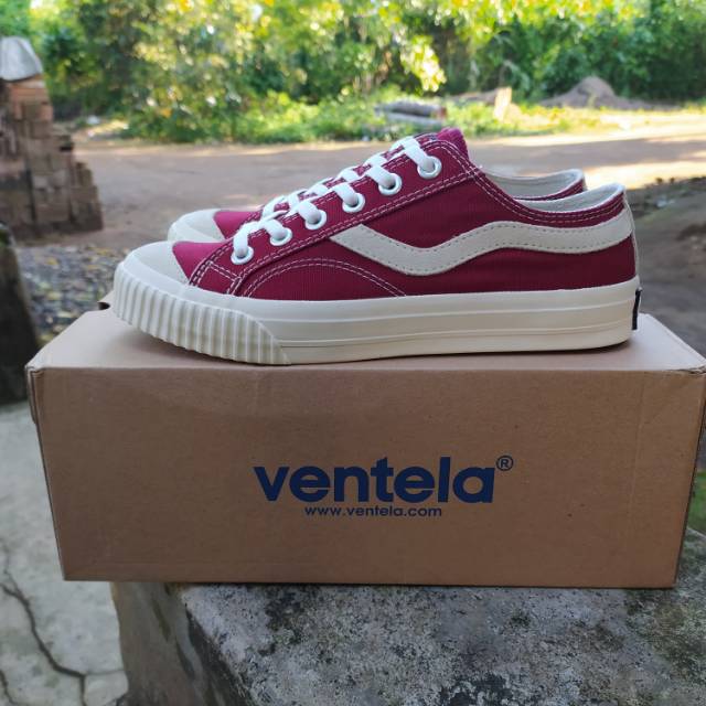  Ventela  Public  Suede  Maroon Shopee Indonesia