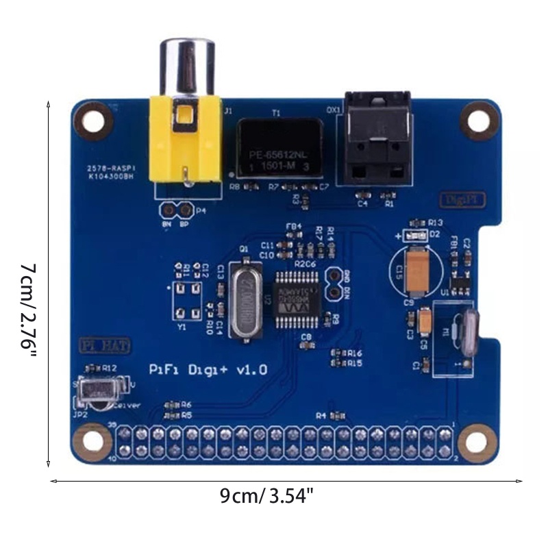 Btsg Untuk Raspberry Pi HiFi Digi+Kartu Suara Digital I2S SPDIF Fiber Optik Cocok Untuk Raspberry Pi3 2model B+Suara C