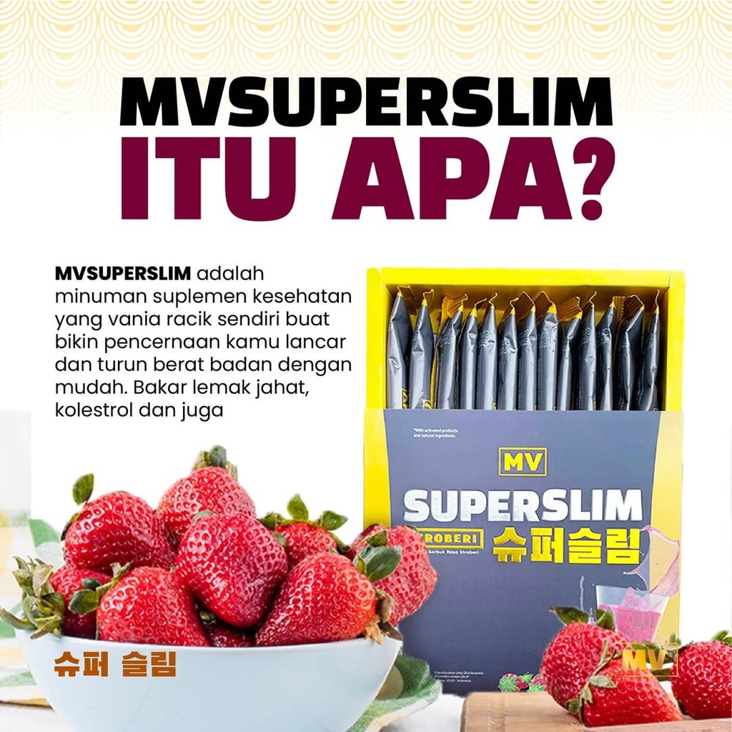 MVSUPERSLIM 1 Sachet / Satu kali Pakai MV SUPER SLIM MVSUPER SLIM Fiber Drink By Maria Vania