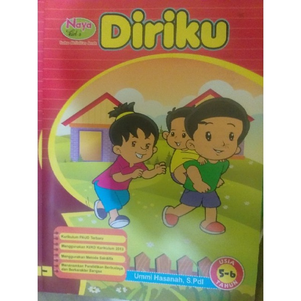 buku anak tema diriku kelas B paud tk ra