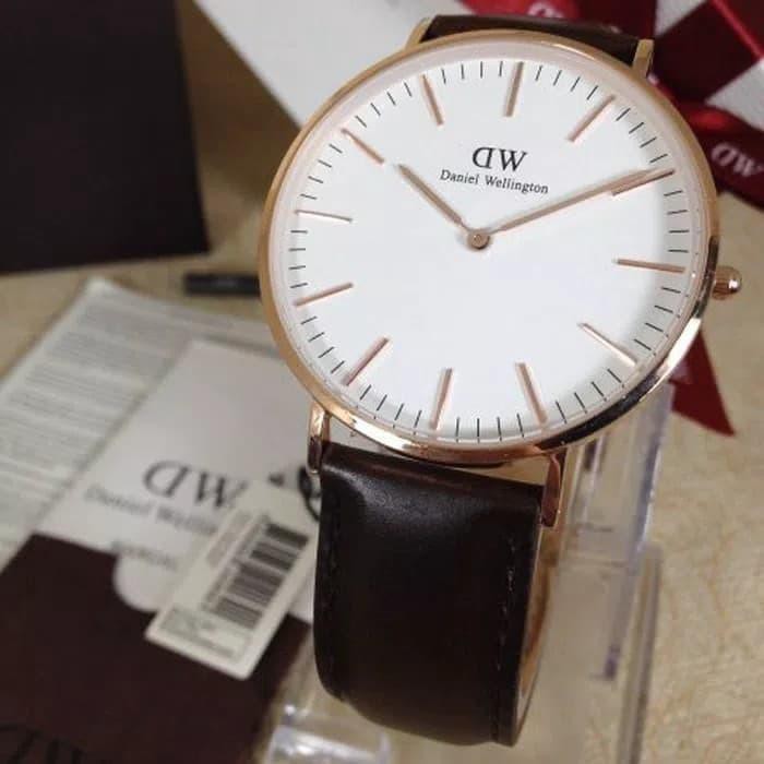 Jam Tangan Dw Danie Wellington Classic Bristol Rosegold White Ori Murah Original