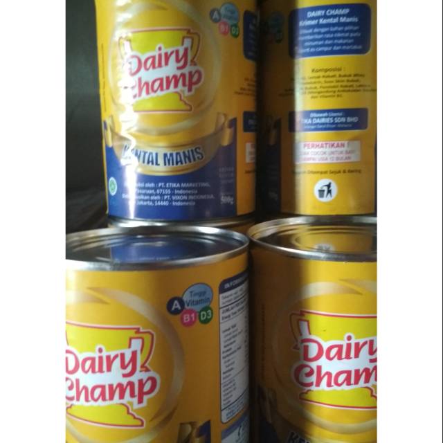 

Susu kental manis dairy champ 500gr