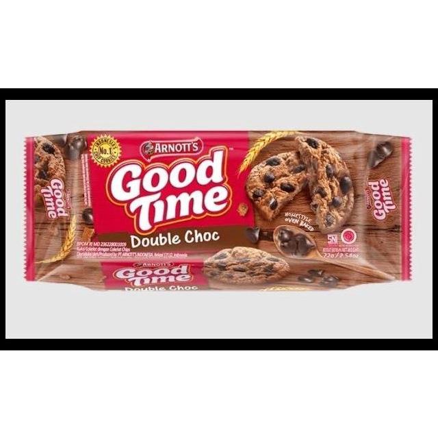 

WOOWW READY !!! ARNOTT'S GOOD TIME COOKIES DOUBLE CHOCO 72 GR -