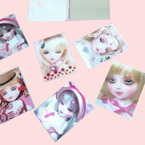 Cermin Kaca Makeup Buku Lipat 3D Barbie / Cermin Make Up Rias / Mirror Cantik Aesthetic Dinding Hias - Cermin Mini Lipat