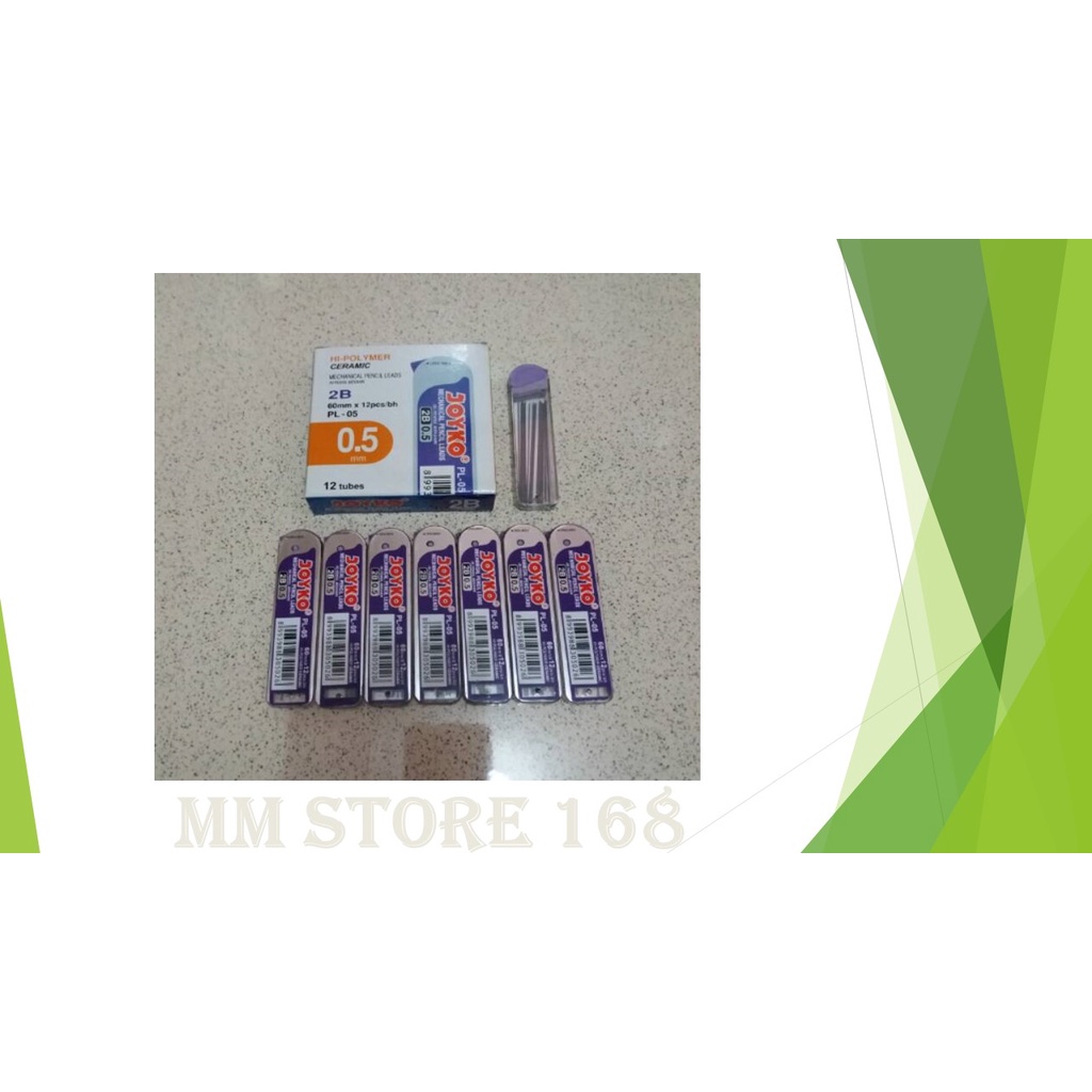 

Isi Pensil Mekanik 2B Merk Joyko ukuran 0.5 mm ( Isi 12 tube )