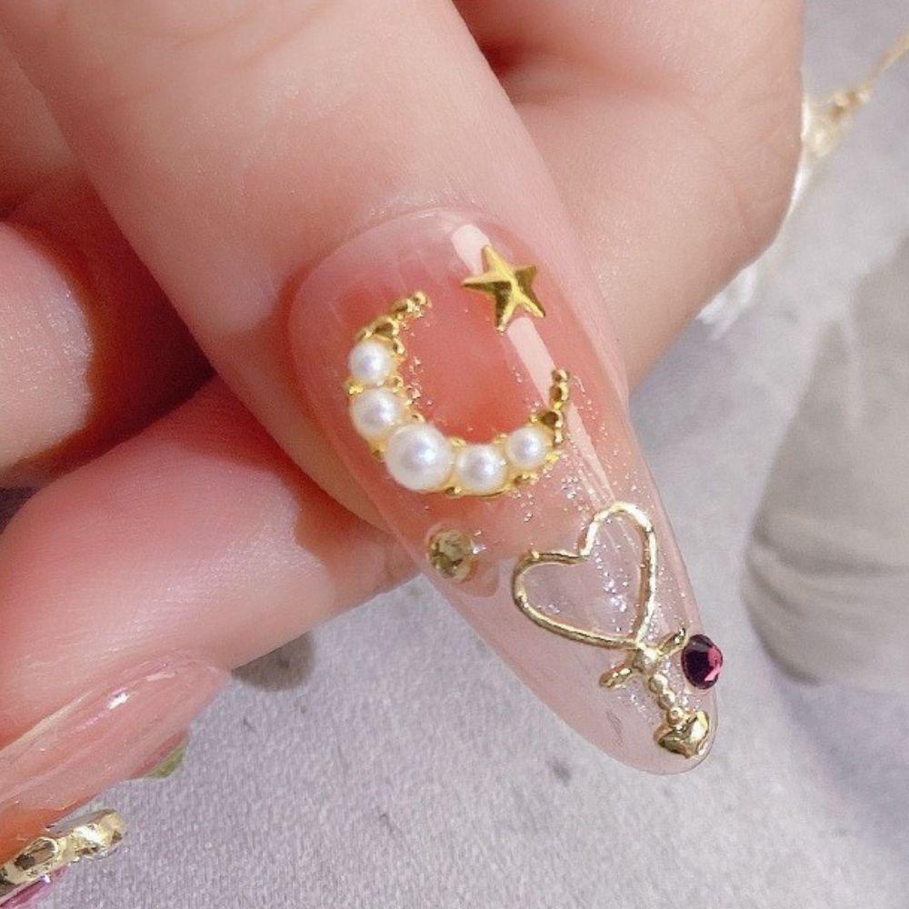 Mxbeauty Charms Kristal Metal Aksesoris Nail Art / Manicure DIY