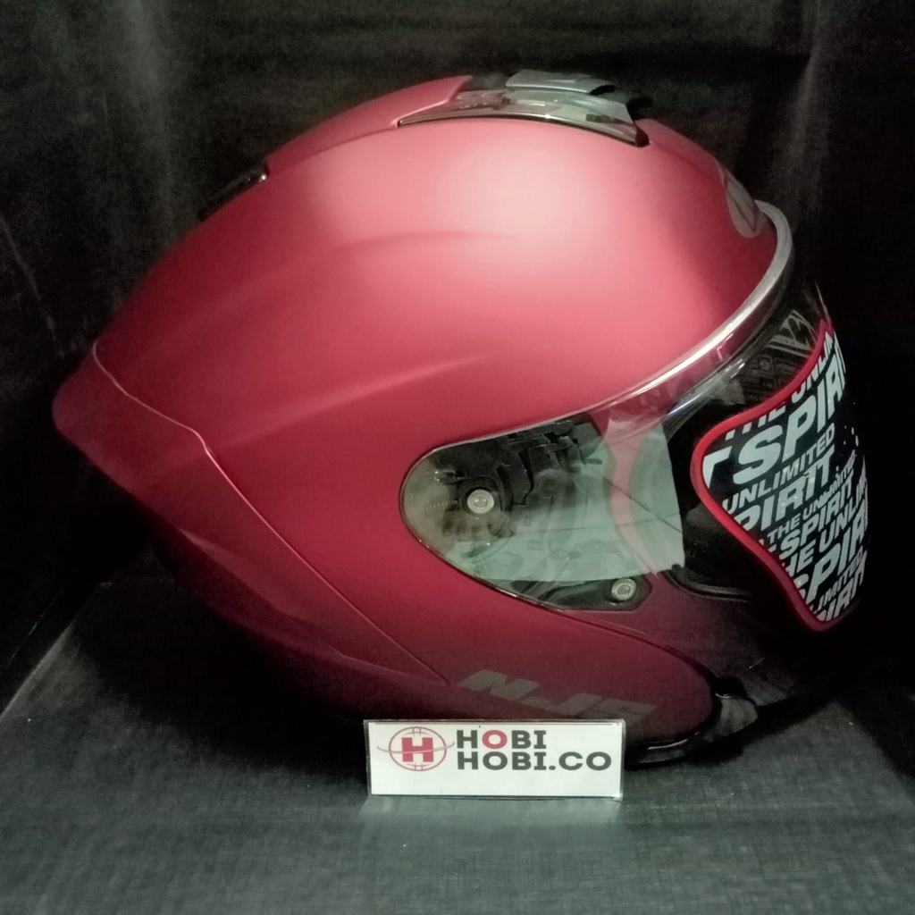HELM NJS KAIROZ CANDY RED DOFF-1