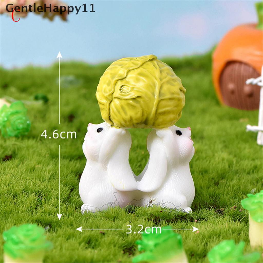 Gentlehappy Miniatur Kubis / Kubis / Kelinci Untuk Dekorasi Taman Mini / Rumah Boneka DIY