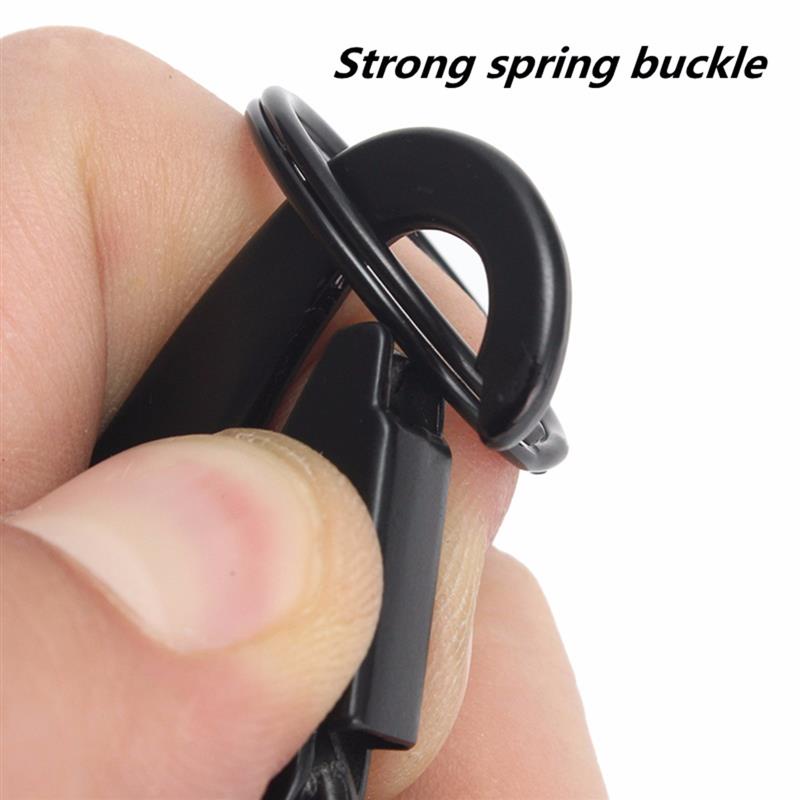 Carabiner Outdoor Survival Kit Nylon Belt - Hitam