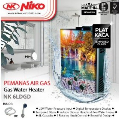 Water Heater Niko 6 LDG Pemanas Air Gas