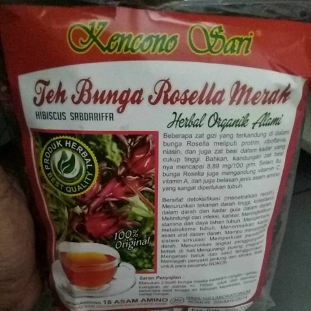 

Teh Bunga Rosela Merah Kencono Sari