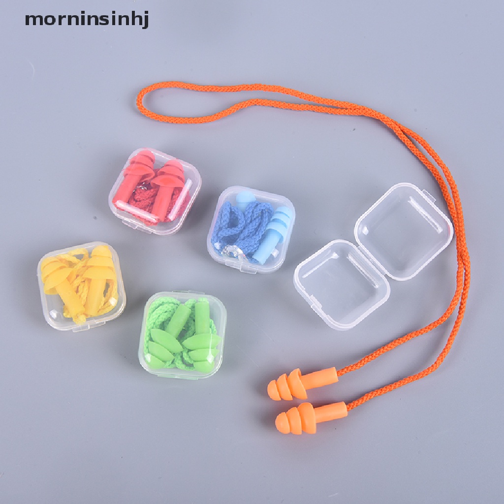 Mor Ear Plug Silikon Peredam Suara Untuk Pelindung Pendengaran