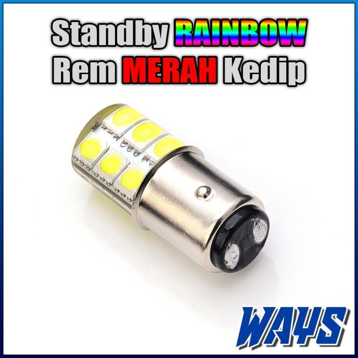 Camera | Lampu Rem Led Bayonet Kaki 2 Rgb Kedip Mobil Motor Beat Mio Vixion