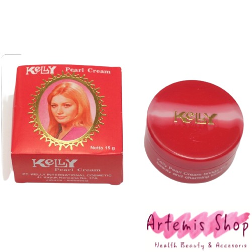 Kelly Pearl Cream 5gr / 15 gr / cream pencerah wajah alas bedak kelly