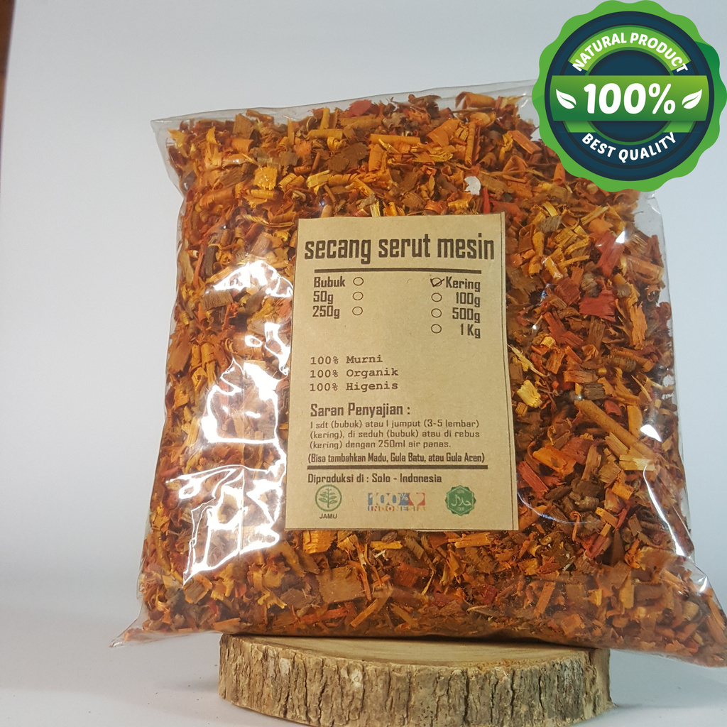 

SECANG KAYU MERAH KERING 1 KG - Caesalpinia Sappan - MURNI - JSR