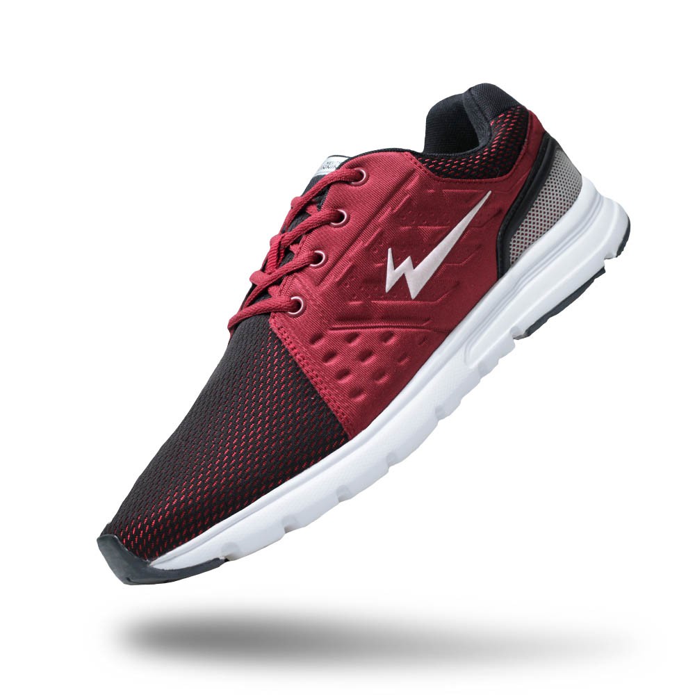  Sepatu Eagle Sanchez  Dark Red White Running Shoes 