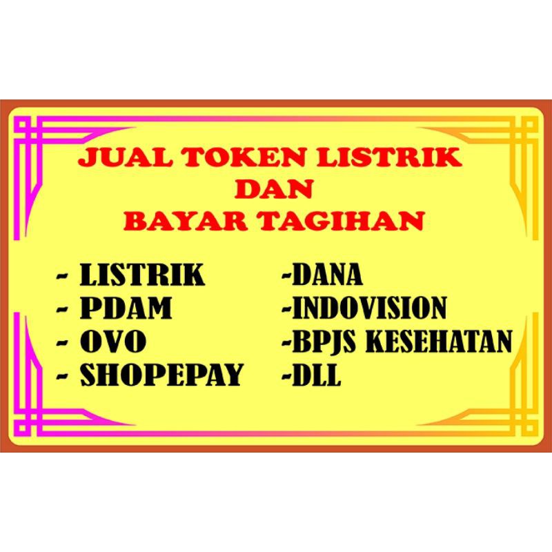 stiker loket pembayaran