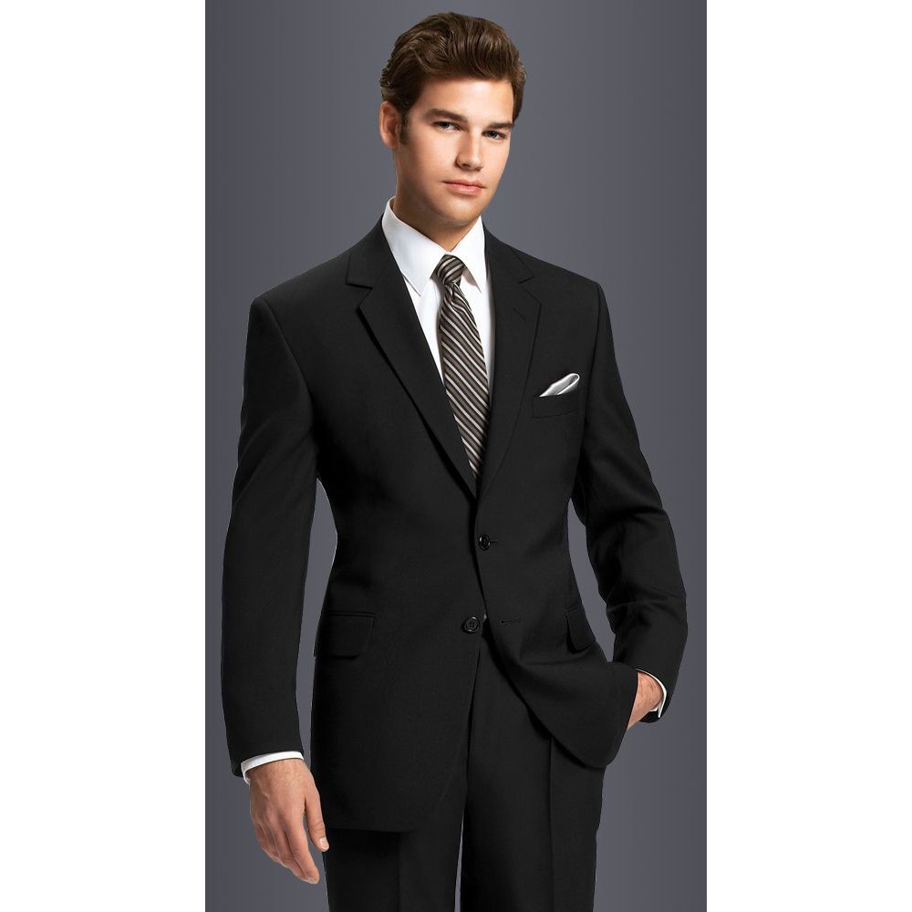 SETELAN JAS FORMAL RESMI HITAM PRIA 2IN1 - MICHAEL BLACK SLIMFIT ORIGINAL NIKAYU HIGH TWIST