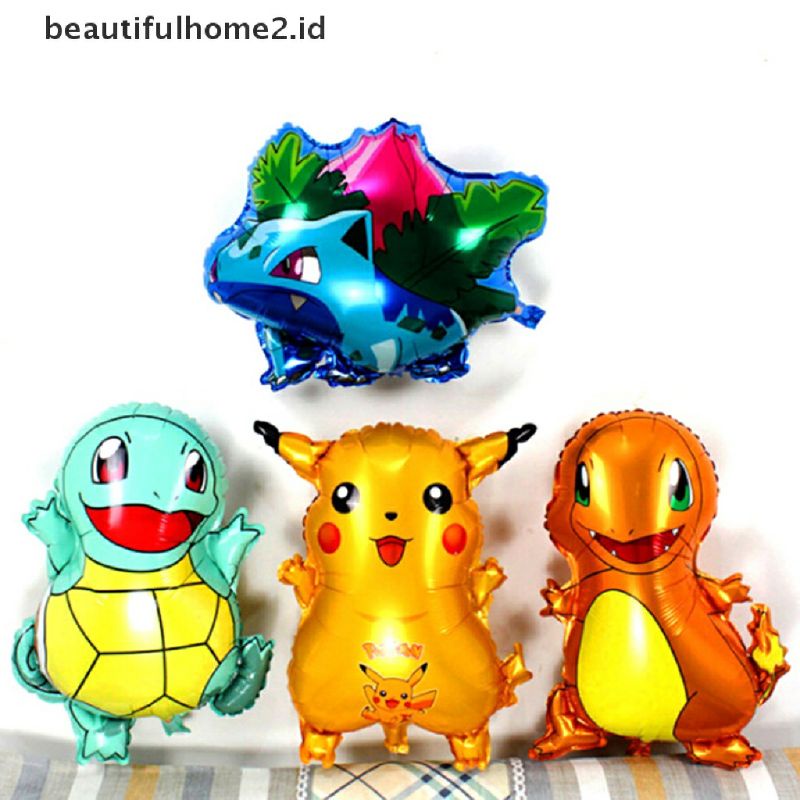 Jual Balon Foil Pokemon Pikachu Charmander Squirtle Jumbo Shopee Indonesia