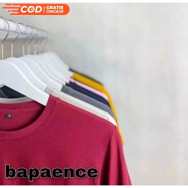 ( BISA COD ) BAJU POLOS LENGAN PENDEK TERMURAH UNISEX ATASAN PRIA WANITA BAJU POLOS PAKAIAN OVERSIZE