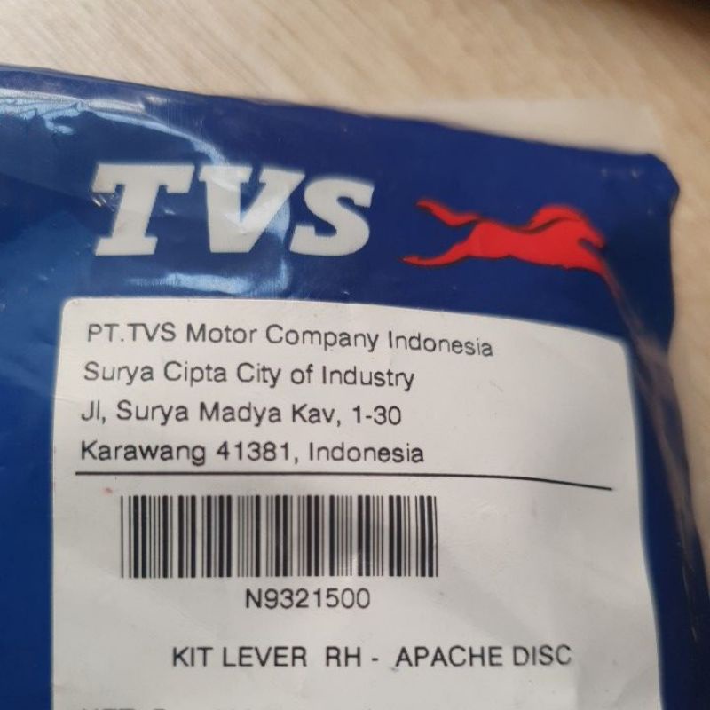 Handel  rem Apache cakram TVS (Kit lever RH Apache disc)