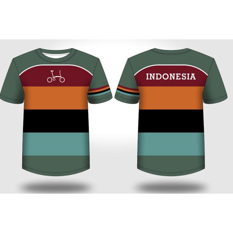 NEW COLLECT 21 KAOS BAJU BROMPTON SEPEDA LIPAT GOWES BICYCLE Jersey Olahraga - fullprint Sublimation
