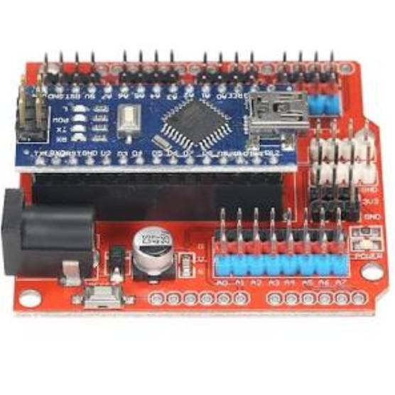 Arduino Nano I/O Expansion Sensor Shield Red Module Uno Artec01 Ayo Order