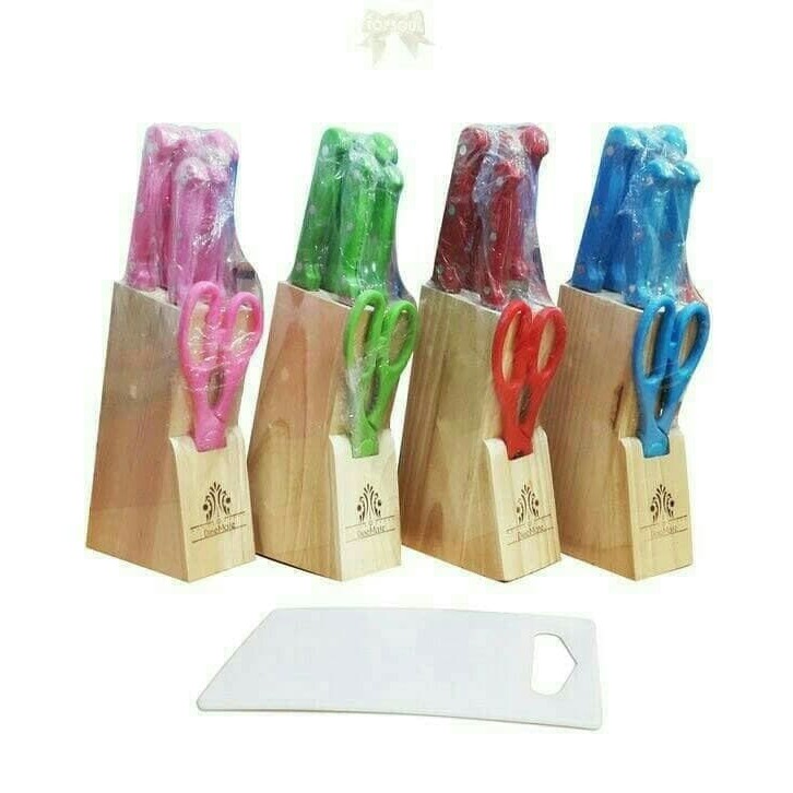 

PISAU WARNA WARNI SATU SET 8PCS