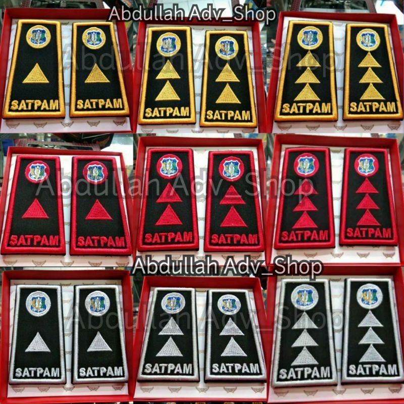 Satpam Pangkat-Pangkat satpam bordir