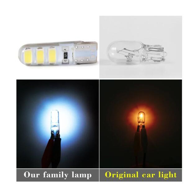 Led T10 CRYSTAL JELLY Mode DIAM 6 Mata Lampu LED Senja Sein Motor Mobil