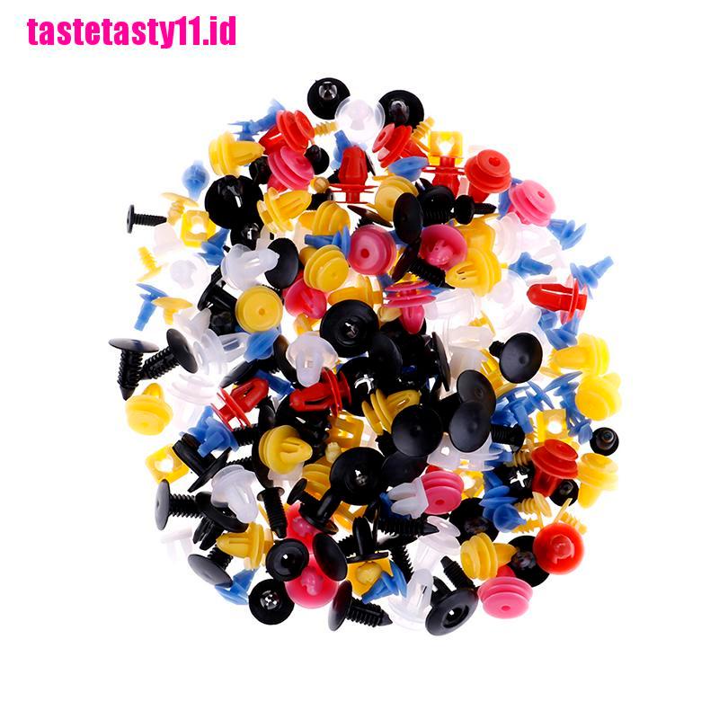 【TTID】500Pcs Mixed Auto Car Fastener Clip Bumper Fender Trim Plastic Rivet Door