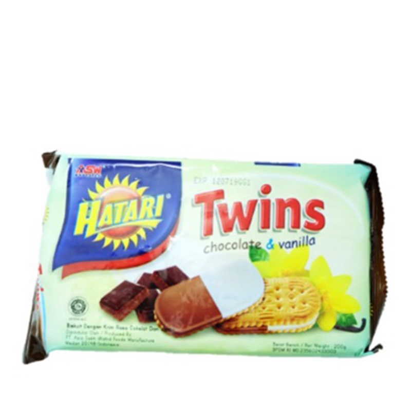 Jual Hatari Twins Biskuit Krim Coklat Vanilla 200 Gr Indonesia Shopee Indonesia