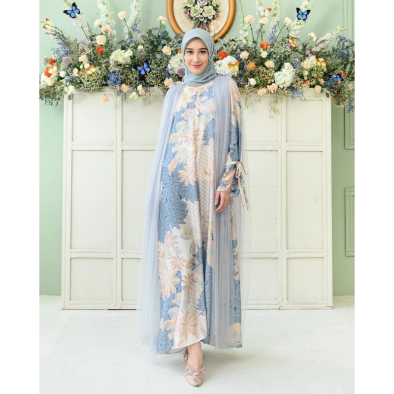 Alyssa Dress Wearing Klamby WK Sapphire PO