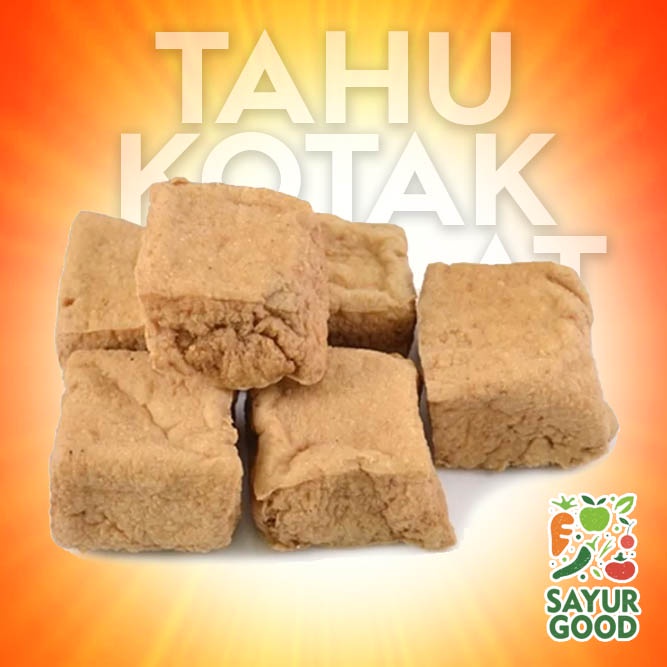 Tahu Coklat Kotak / Tofu / Tahu Kulit Coklat Kotak / 10 Pcs