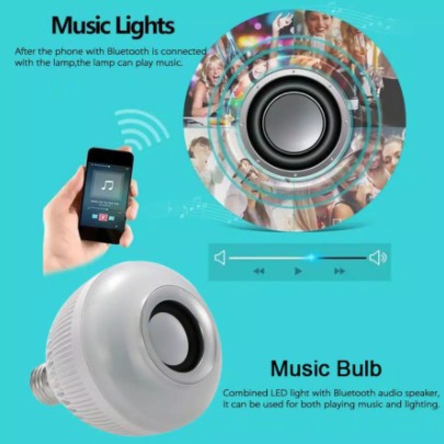 Bohlam Lampu LED Music - Speaker Lampu LED Bohlam 8377