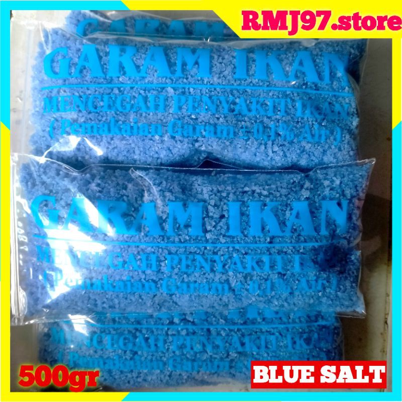 

GARAM IKAN BIRU BLUE SALT 500GR GARAM KROSOK DENGAN PROBIOTIK METHYLENE BLUE 500GR