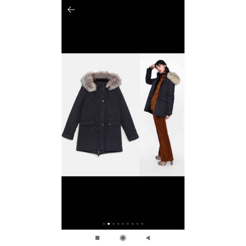 Z*RA PARKA COAT FAUX FUR ( ANTI AIR )