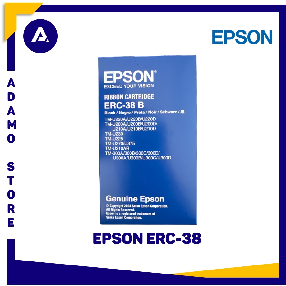 Ribbon Cartridge Pita Tinta Epson ERC 38 B ERC-38B Original Black