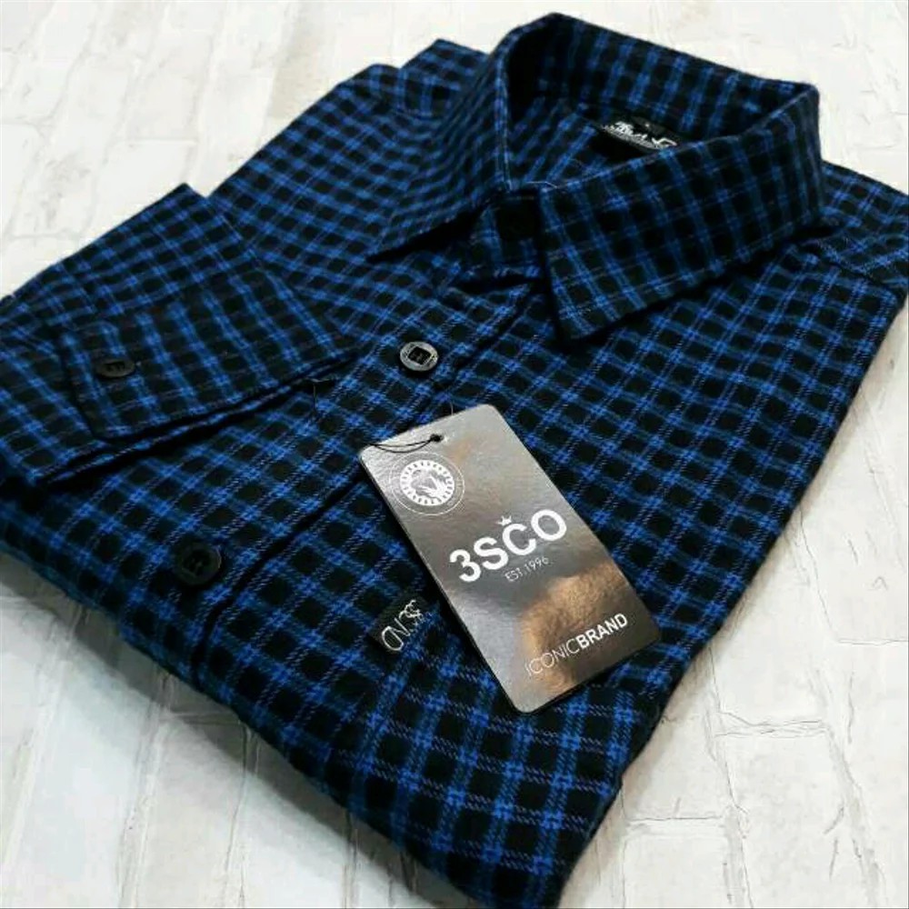 KEMEJA PRIA LENGAN PANJANG FLANEL MOTIF KOTAK PREMIUM