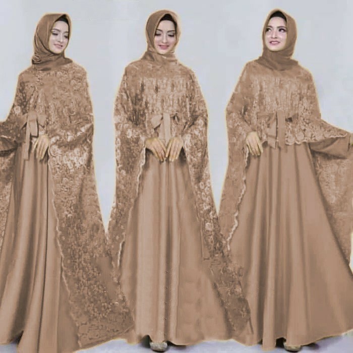 HOPYLOVY - Gamis Saten Maxi Anindya