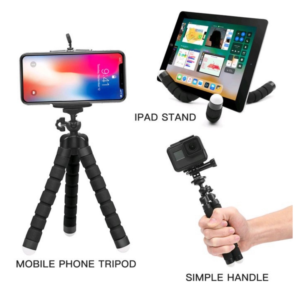 Tripod Phone Holder Flexible Octopus For Gopro Camera DSLR Mount AH021 - XOBOX