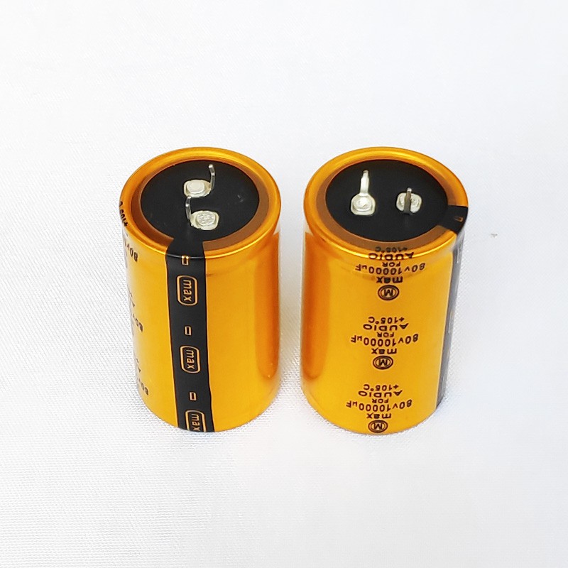 ELCO 10000UF 80V CAPASITOR 10000/80V MAX GOLD CONDENSER 10000UF80V KAPASITOR 10000/80V