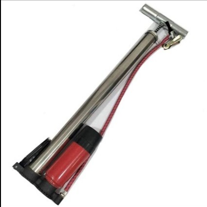 Pompa sepeda tabung meter, pompa sepeda + meter, pompa sepeda chrome
